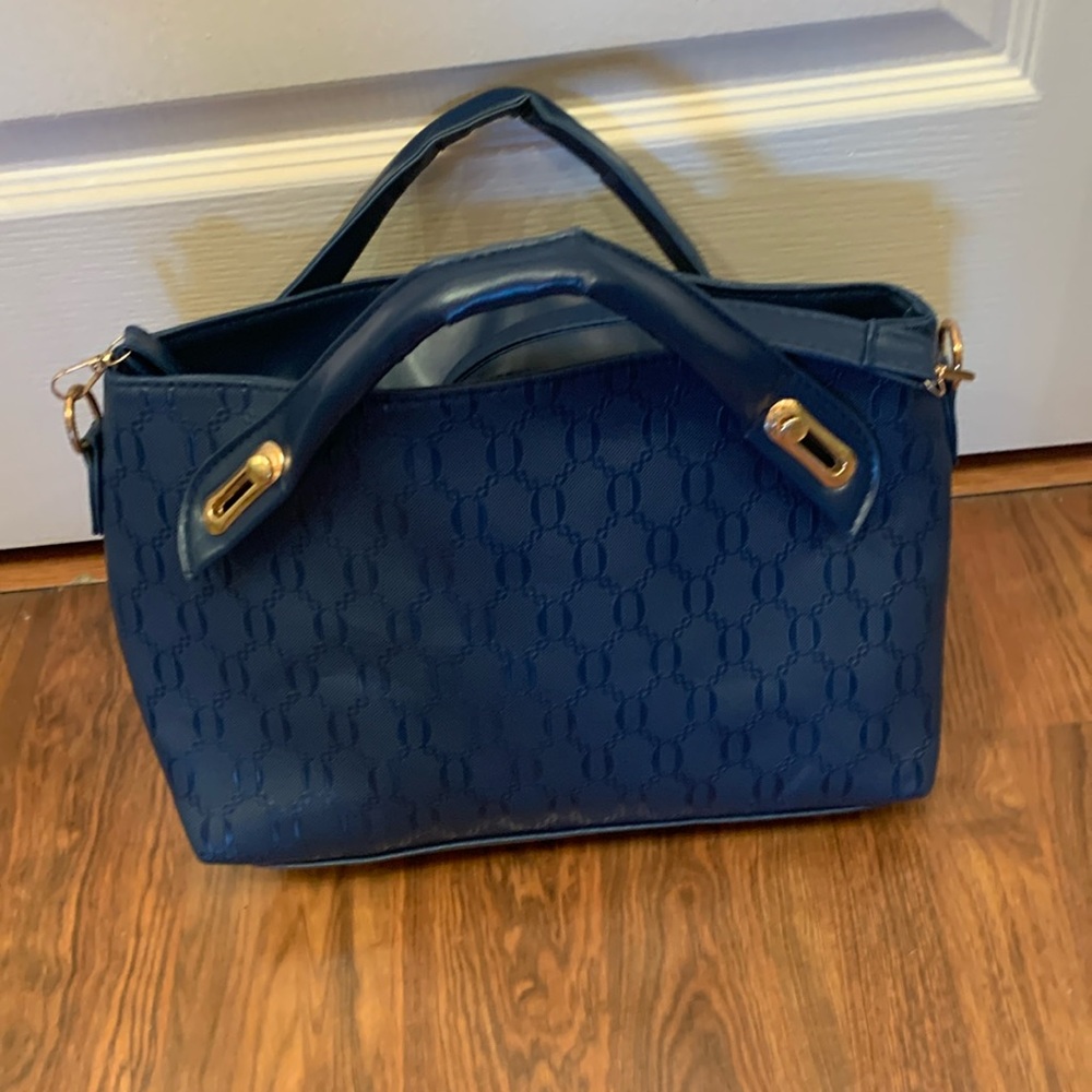 Unbranded tote bag.. Colour french blue. Measurements 36 cm wide x 23 cm long .